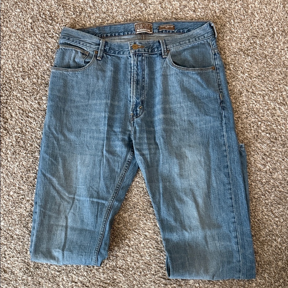 Levi's Men's Bootcut Jeans — Medium Blue Denim - Picture 3 of 5